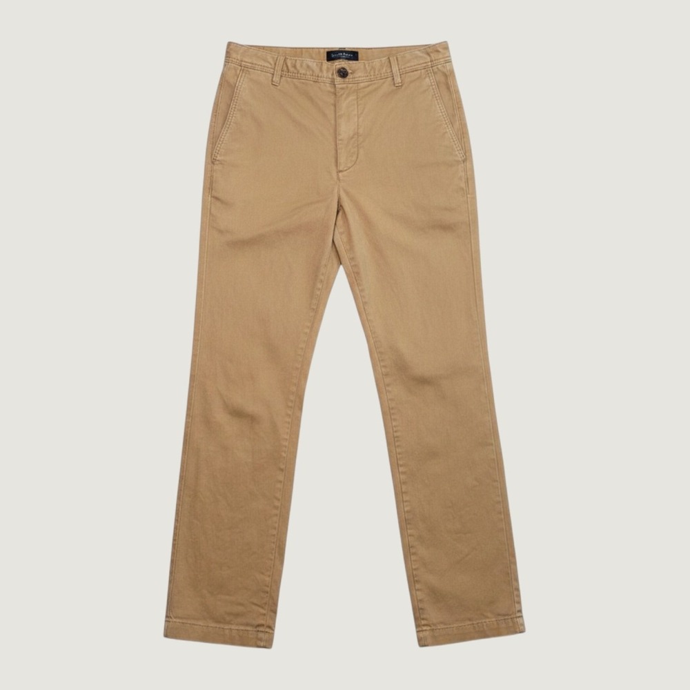 Banana Republic Mid Rise Authentic Chino Khaki Tan Straight Leg Pants Size 4